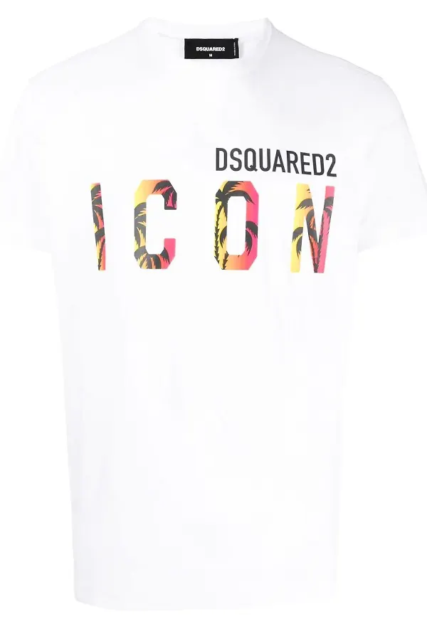 Dsquared2 Icon t-shirt med tryck - Vit