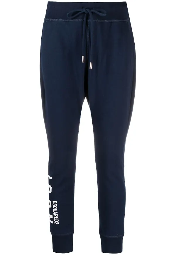 Dsquared2 Icon trackpants med tryck - Blå