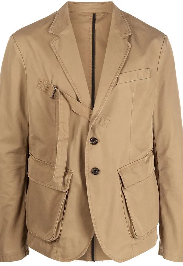 Dsquared2 jacka i bomullskypert - Neutral