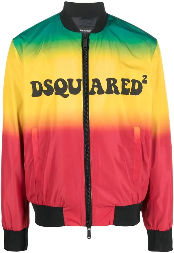 Dsquared2 jacka med dragkedja - Grön