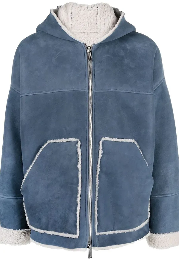 Dsquared2 jacka med huva - Blå