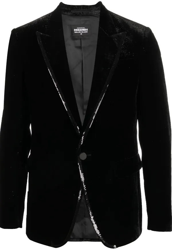 Dsquared2 jacka med paljetter - Svart