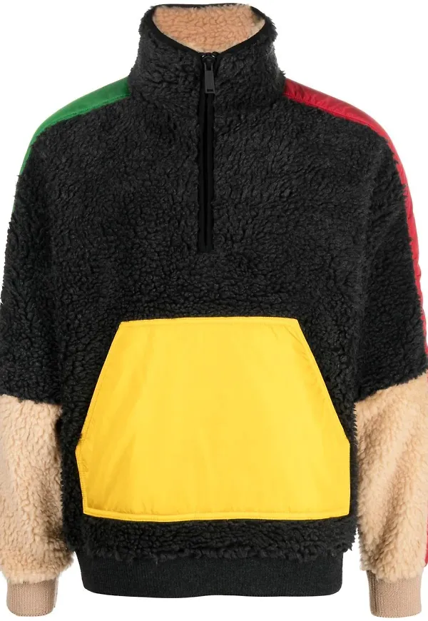 Dsquared2 jacka med panel - Svart