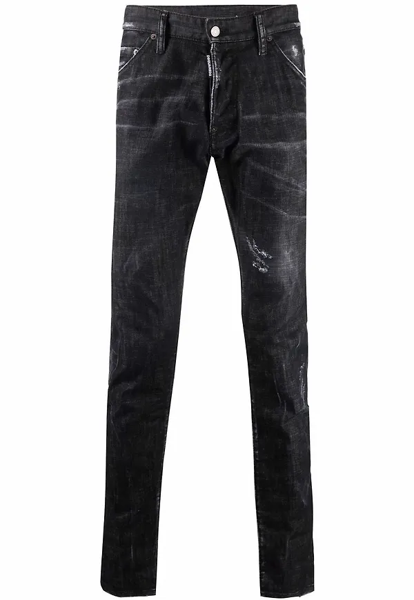 Dsquared2 jeans med broderad logotyp - Svart