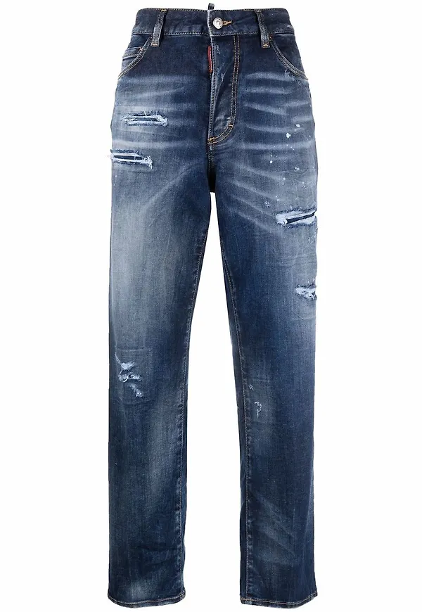 Dsquared2 jeans med hög midja - Blå