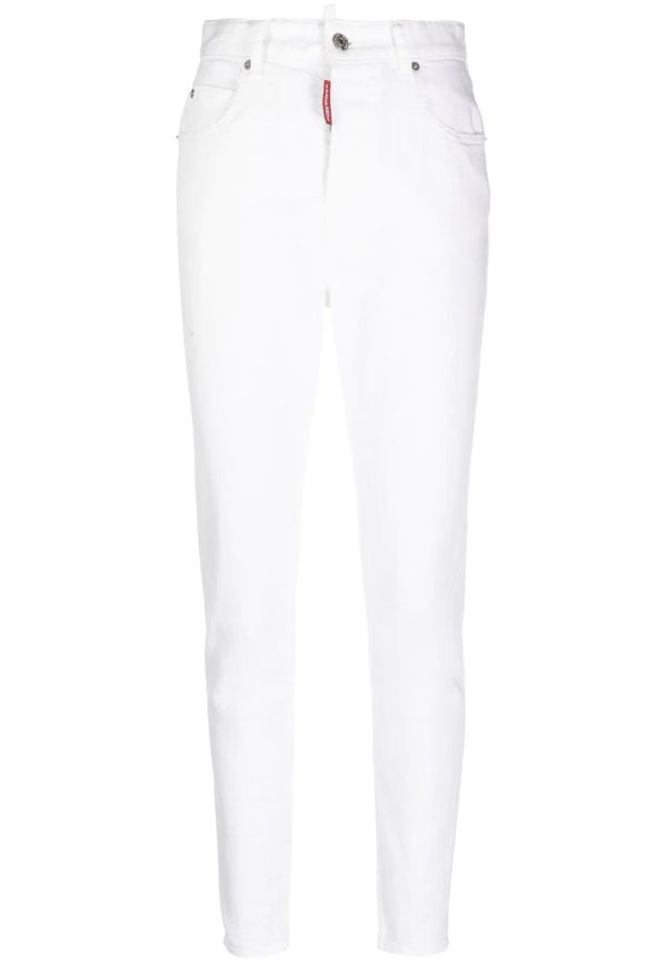 Dsquared2 jeans med hög midja - Vit