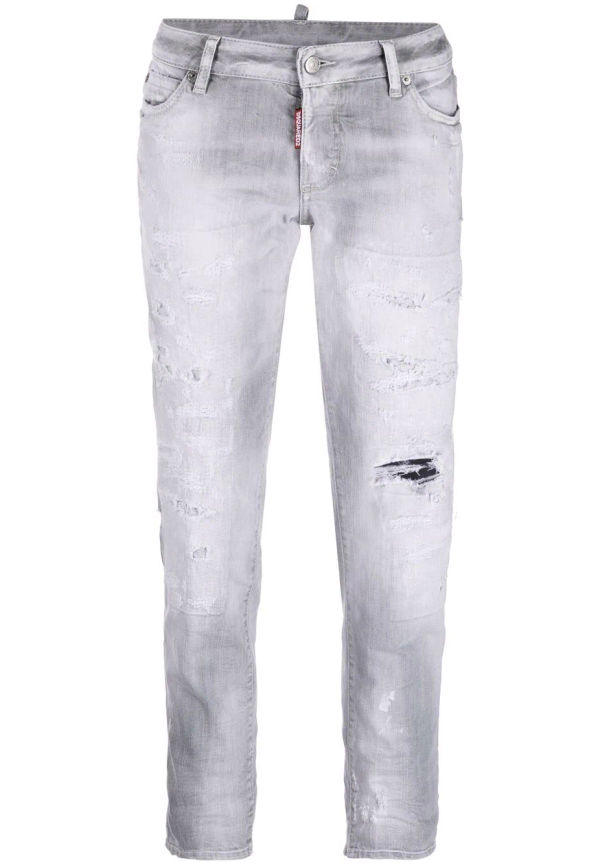 Dsquared2 jeans med logotypmärke - Grå