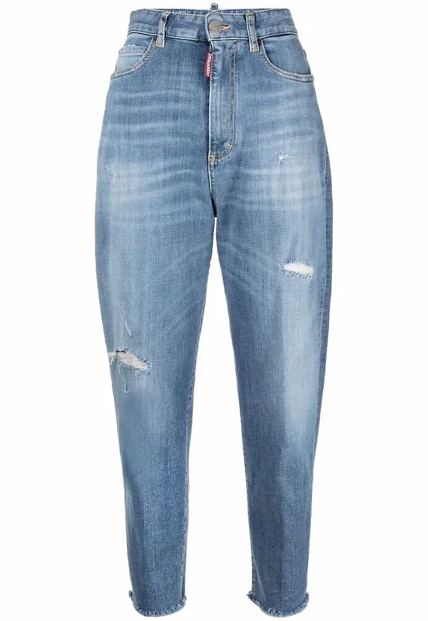 Dsquared2 jeans med sliten detalj - Blå