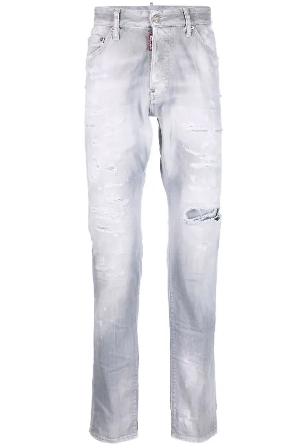 Dsquared2 jeans med slitning - Grå