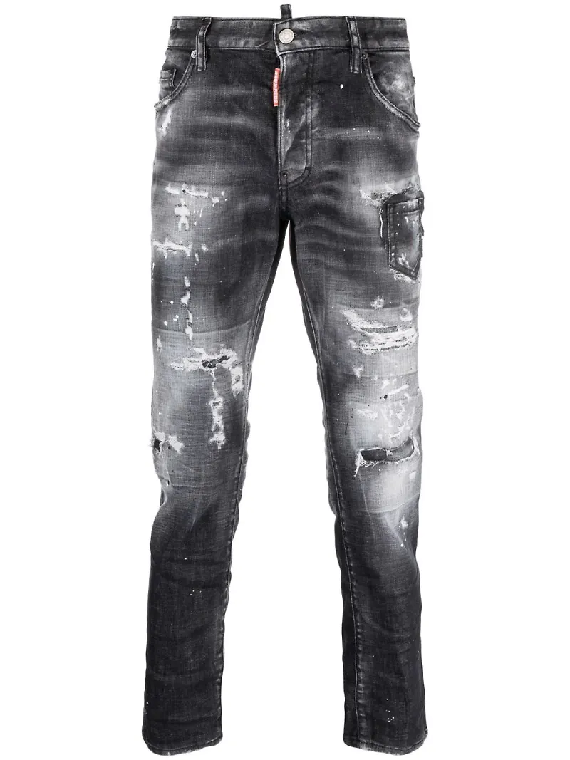 Dsquared2 jeans med slitning - Svart