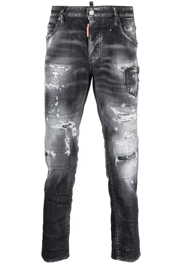 Dsquared2 jeans med slitning - Svart