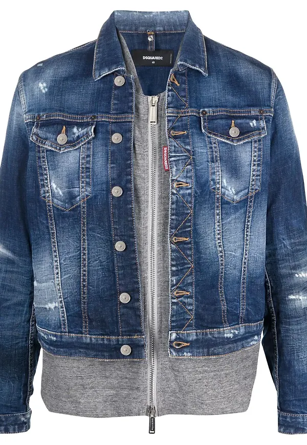 Dsquared2 jeansjacka - Blå
