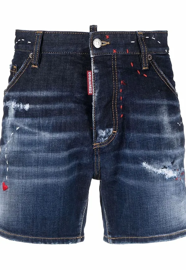 Dsquared2 jeansshorts - Blå