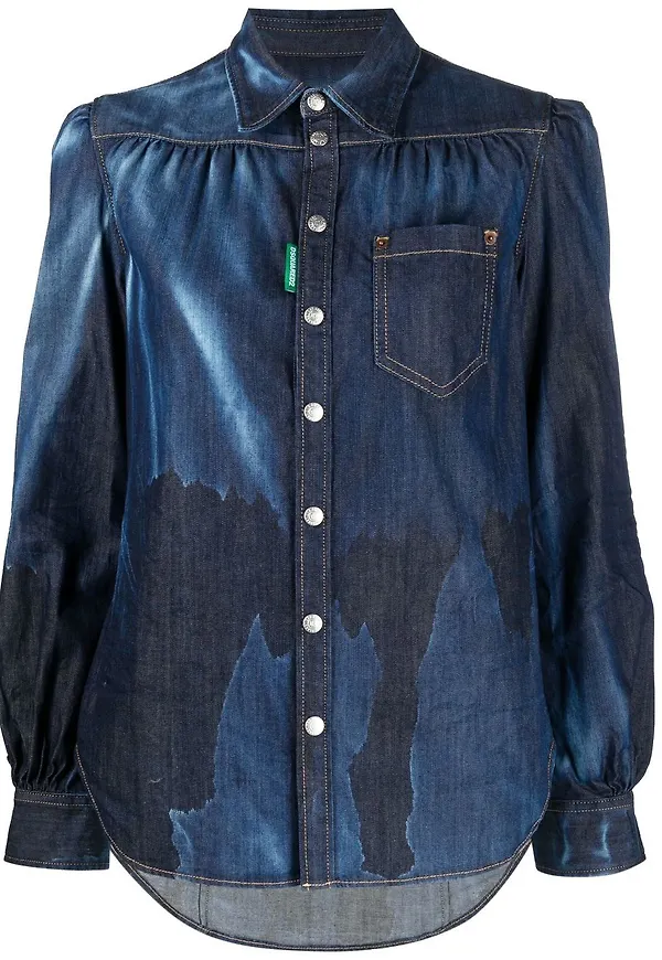 Dsquared2 jeansskjorta - Blå