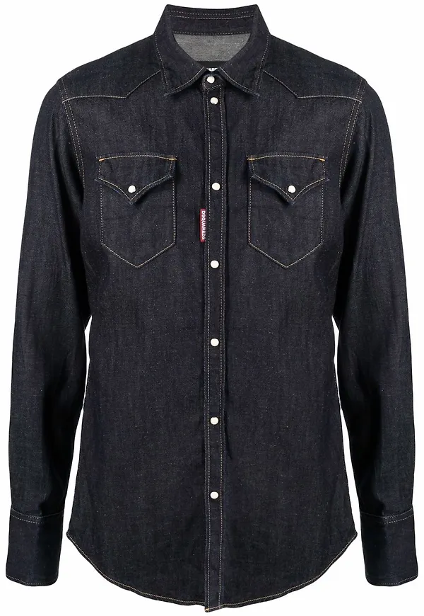 Dsquared2 jeansskjorta - Blå