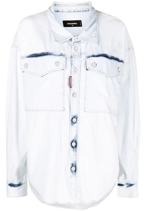 Dsquared2 jeansskjorta - Blå