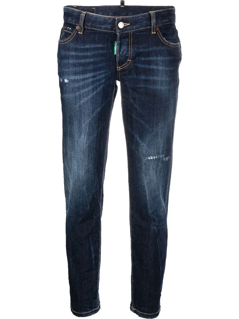 Dsquared2 Jennifer croppade jeans - Blå
