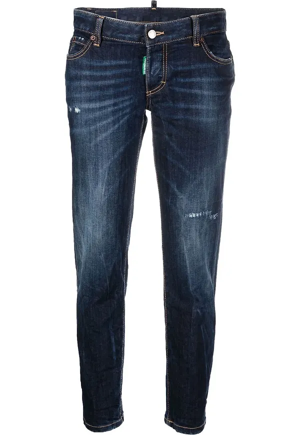 Dsquared2 Jennifer croppade jeans - Blå