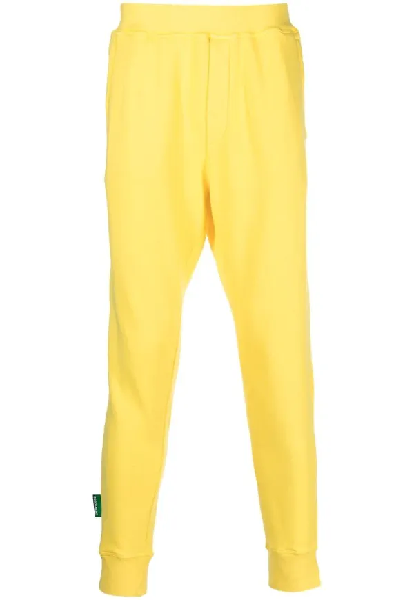 Dsquared2 jerseystickade sweatpants - Gul