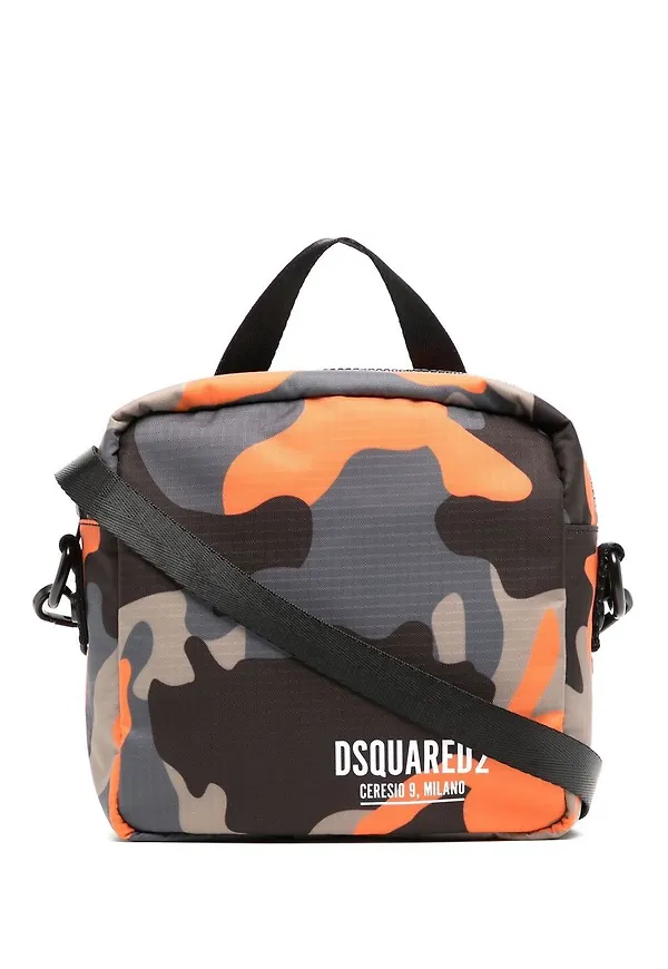 Dsquared2 kamouflagemönstrad axelremsväska - Flerfärgad