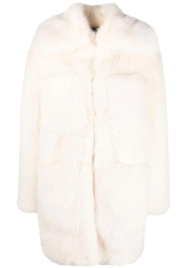Dsquared2 kappa i konstpäls - Vit