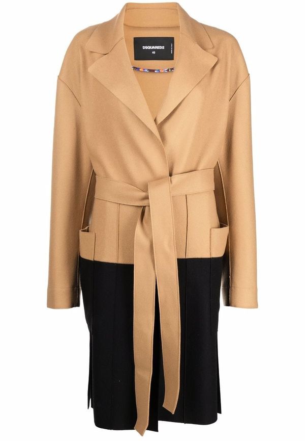 Dsquared2 kappa med knytning i midjan - Brun