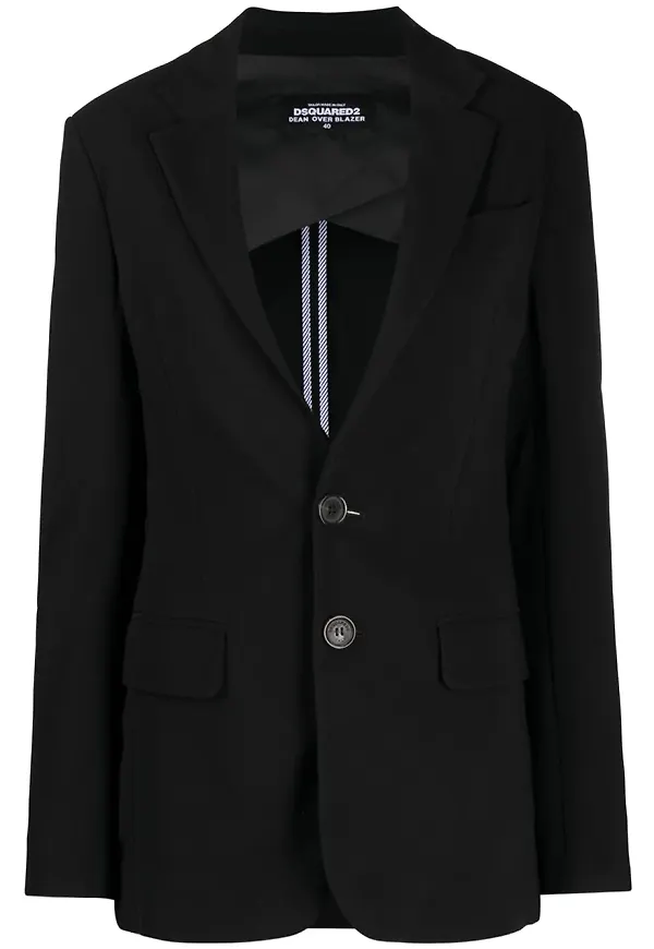 Dsquared2 kavaj med djup urringning - Svart