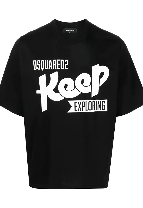 Dsquared2 Keep Exploring t-shirt - Svart
