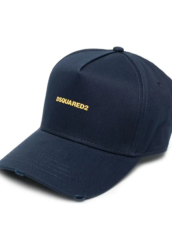 Dsquared2 keps med sliten effekt - Blå