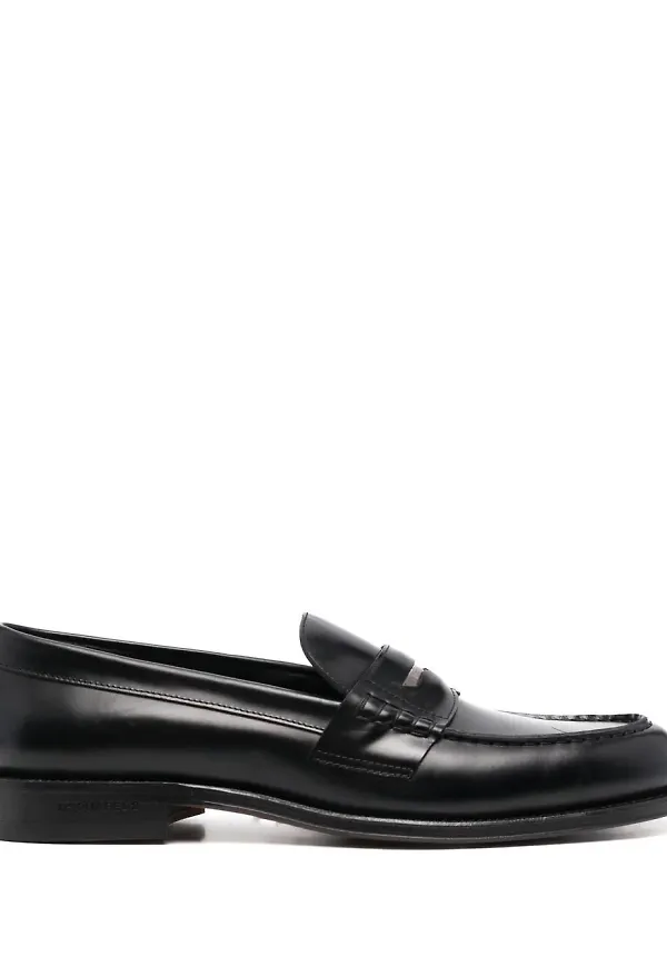 Dsquared2 klassiska loafers med metalldetalj - Svart