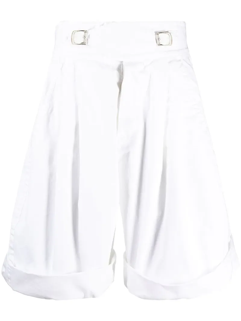 Dsquared2 knälånga vida shorts - Vit