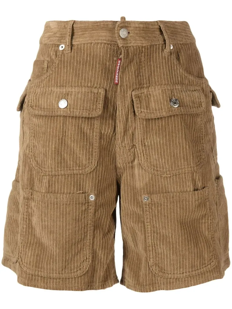 Dsquared2 knäshorts med fickor - Neutral