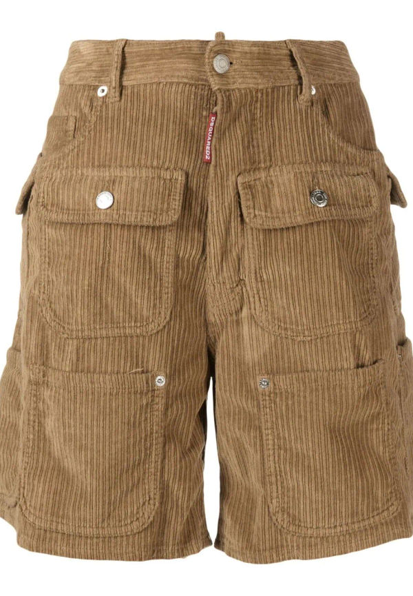 Dsquared2 knäshorts med fickor - Neutral