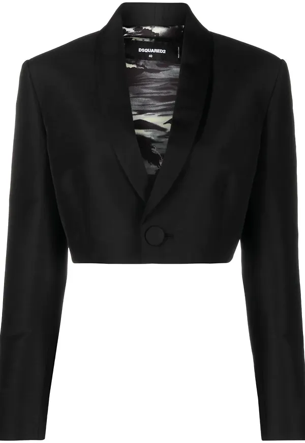 Dsquared2 kort finjacka - Svart