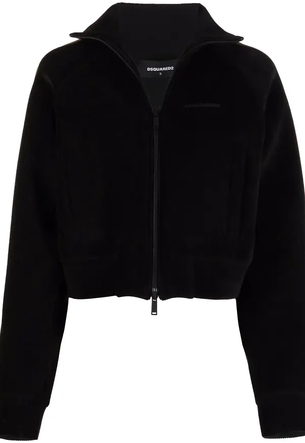 Dsquared2 kort jacka med dragkedja - Svart