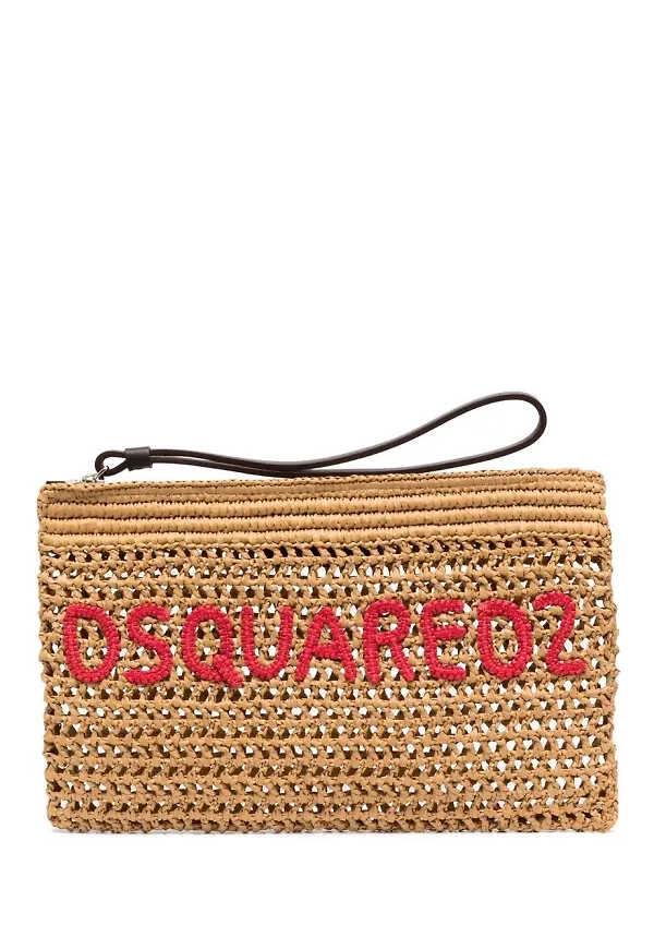 Dsquared2 kuvertväska med brodyr - Neutral