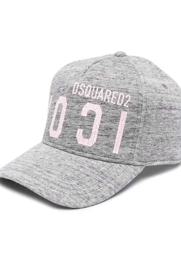Dsquared2 logo-print cotton cap - Grå