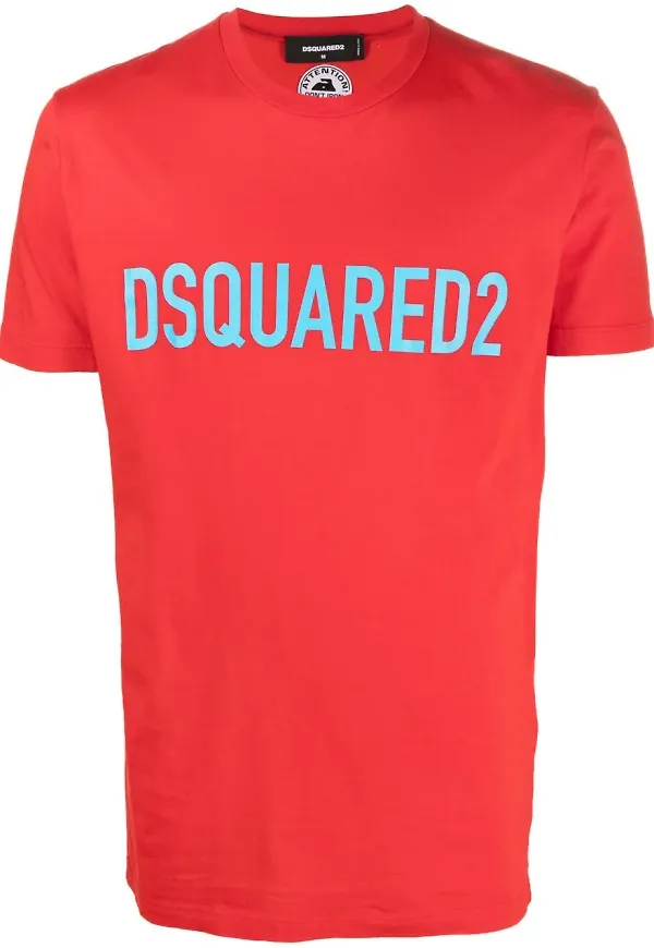Dsquared2 logo-print crew-neck T-shirt - Röd