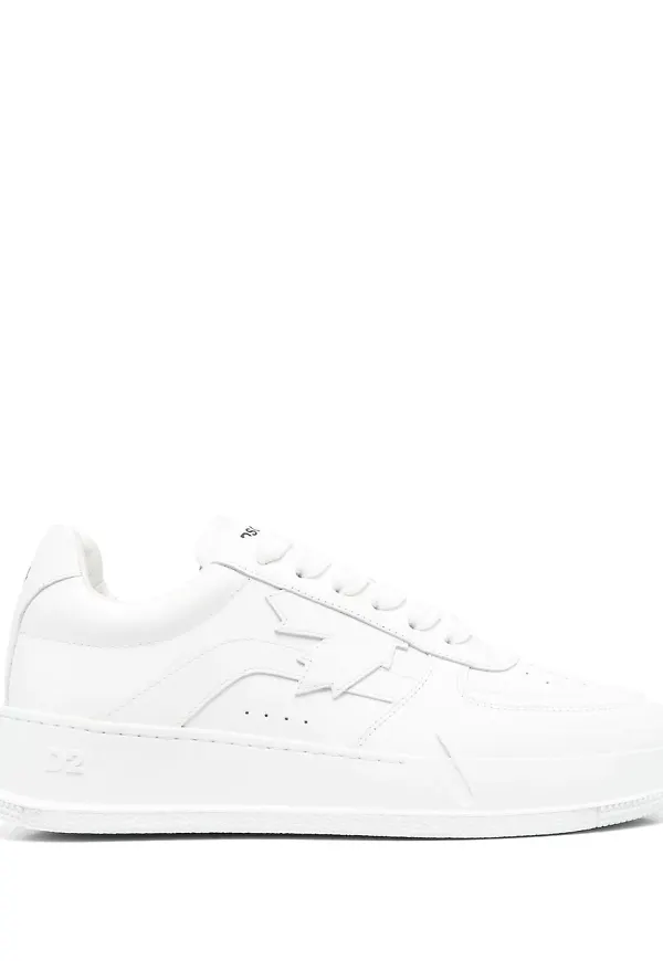 Dsquared2 logo-print lace-up sneakers - Vit