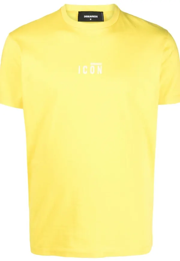 Dsquared2 logo-print short-sleeve T-shirt - Gul
