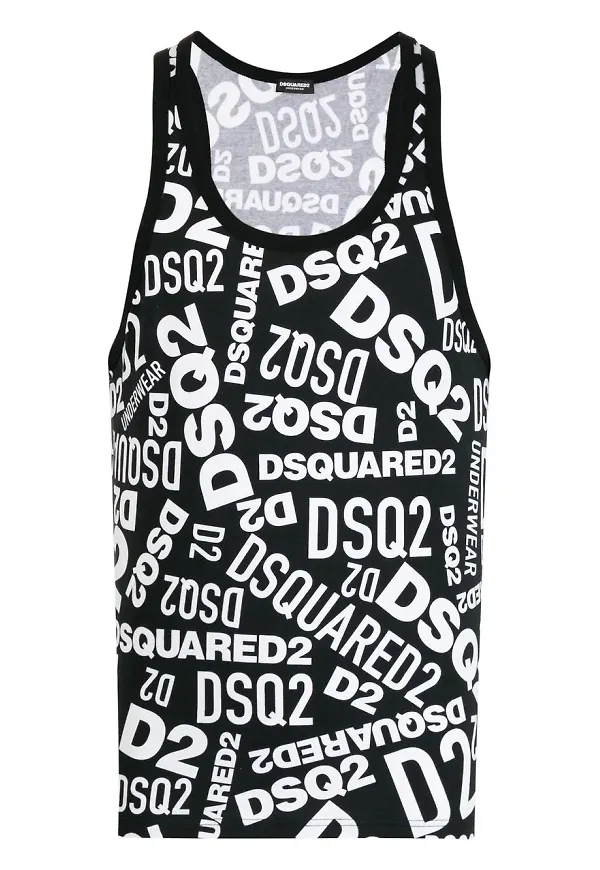 Dsquared2 logo-print vest - Svart