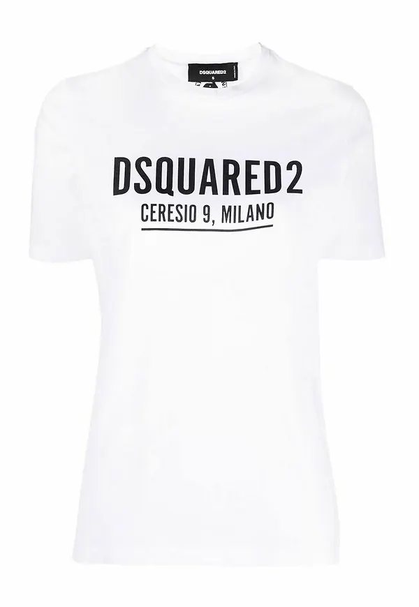Dsquared2 Logo T-shirt Vit, Dam