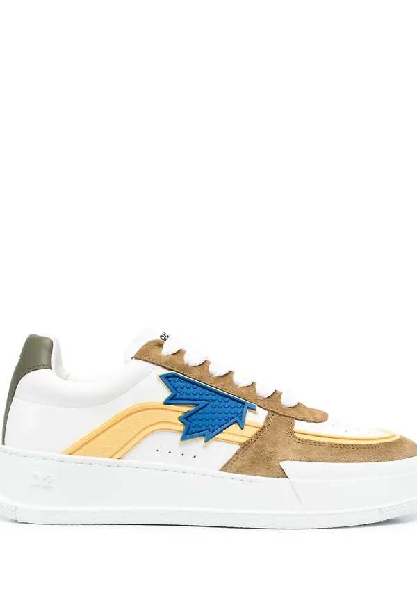 Dsquared2 low-top lace-up sneakers - Vit