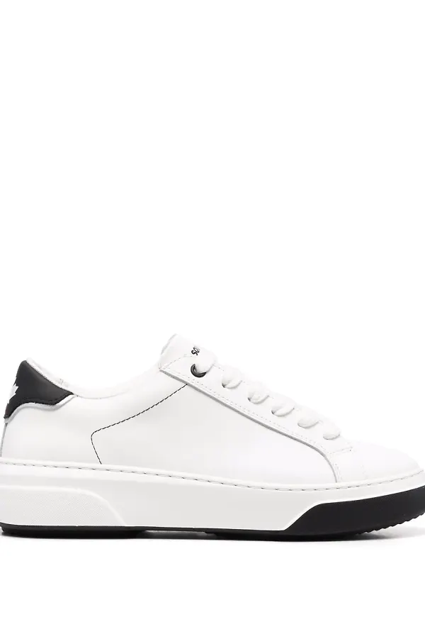 Dsquared2 lädersneakers - Vit