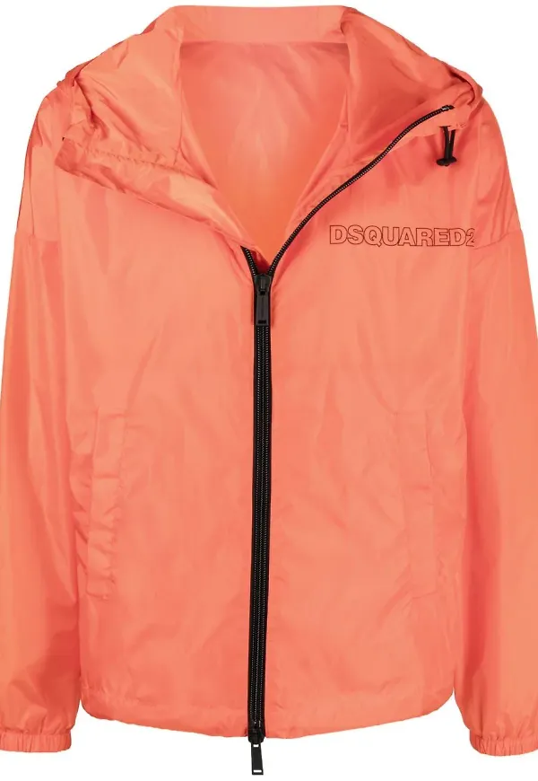 Dsquared2 lättviktsjacka med dragkedja - Orange