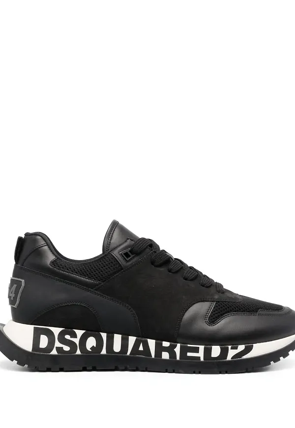 Dsquared2 låga sneakers - Svart