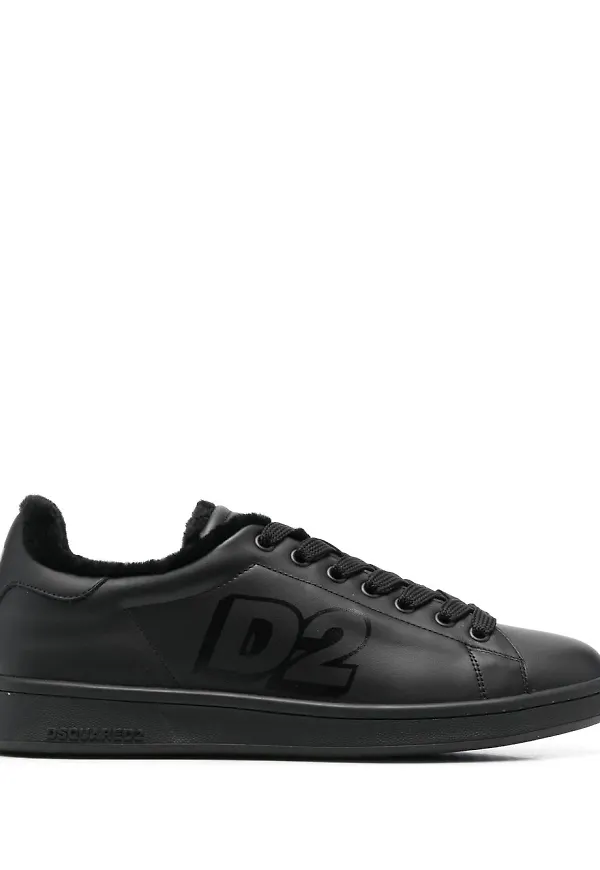 Dsquared2 låga sneakers - Svart