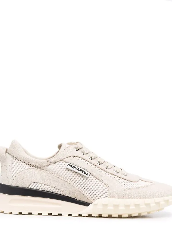 Dsquared2 låga sneakers i mesh - Neutral