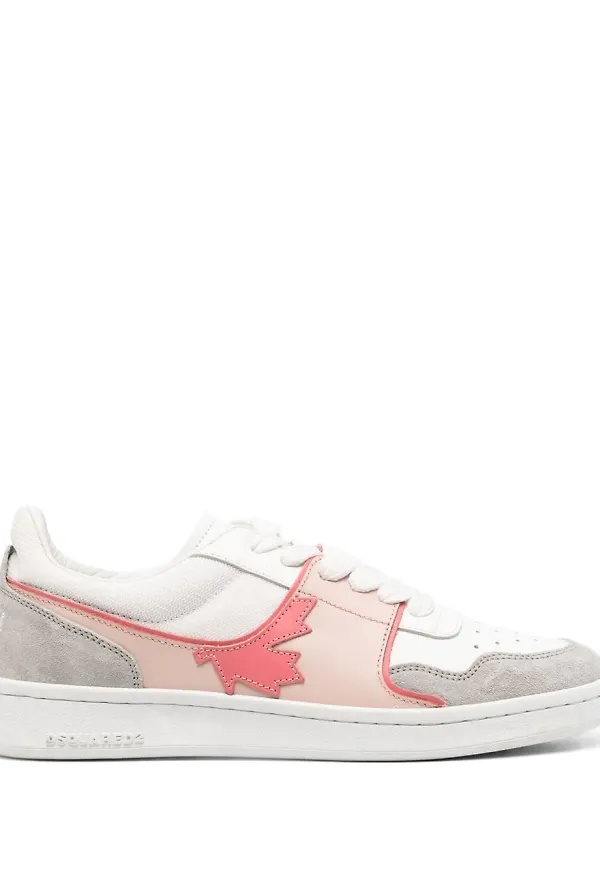 Dsquared2 låga sneakers med färgblock - Vit