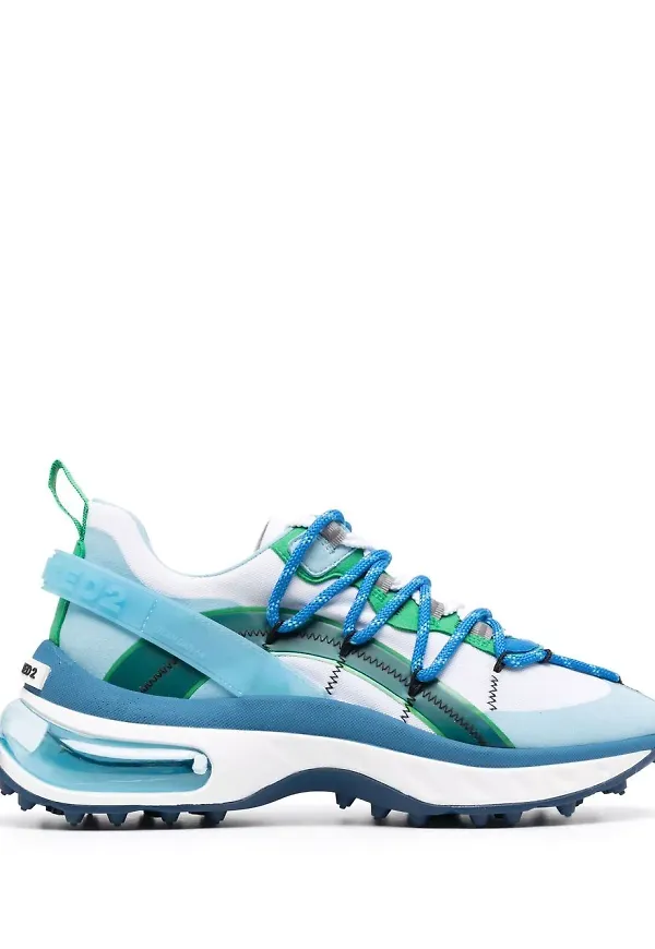 Dsquared2 låga sneakers med panel - Blå